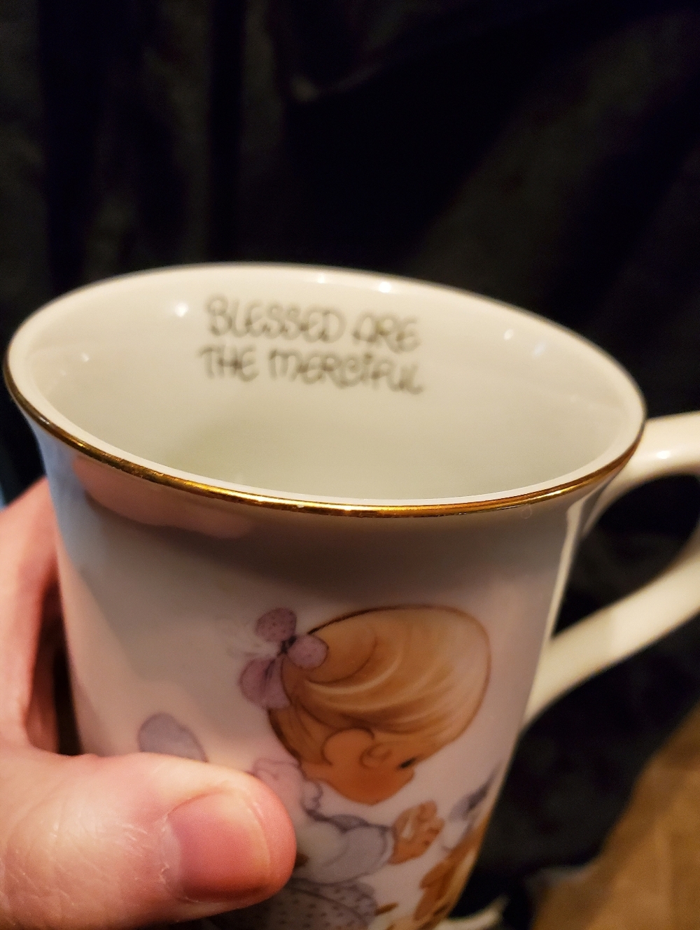 1984 ENESCO Precious MOMENTS 4 Coffee/tea MUGS BLESSED ARE SERIES VINTAGE - Picture 9 of 11